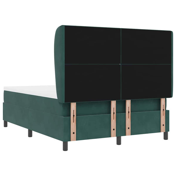 Boxspringbett Dunkelgrün 200x160 cm Samt