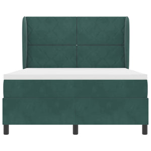 Boxspringbett Dunkelgrün 200x160 cm Samt