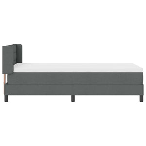 Boxspringbett Dunkelgrau 190x90 cm mit Kissen
