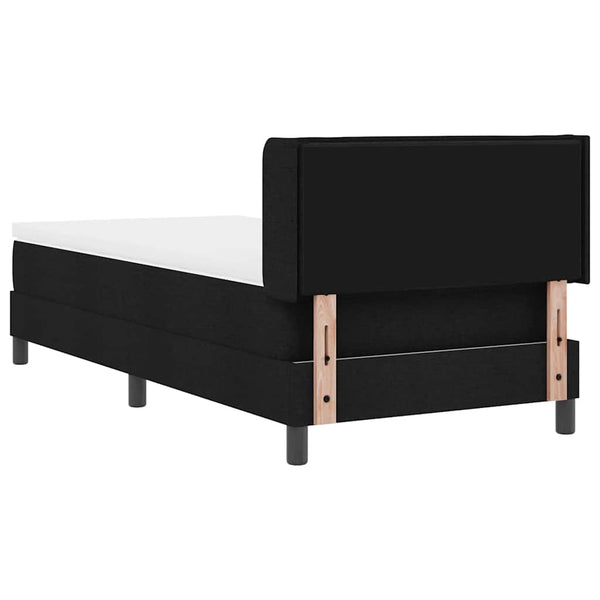 Boxspringbett Schwarz 190x90 cm mit Kopfteil