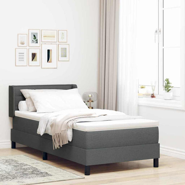 Boxspringbett Dunkelgrau 200x90 cm