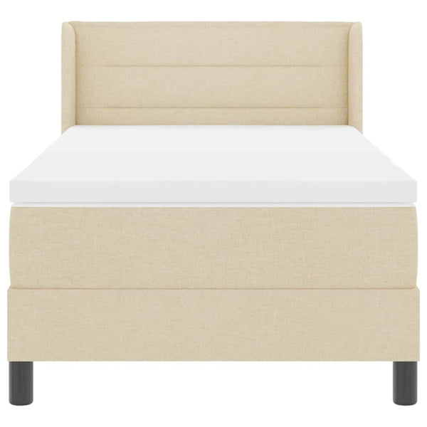 Boxspringbett Creme 200x90 cm