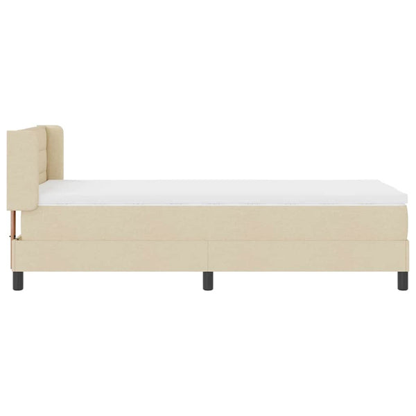 Boxspringbett Creme 200x90 cm