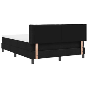 Boxspringbett Schwarz 190x140 cm mit Kopfteil
