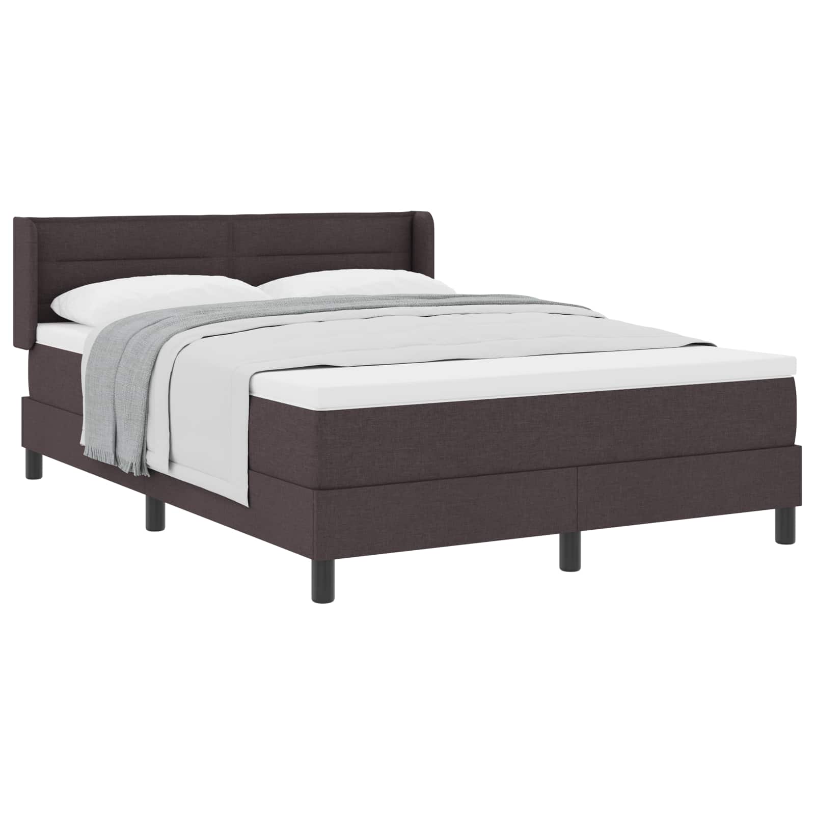Boxspringbett Dunkelbraun 190x140 cm