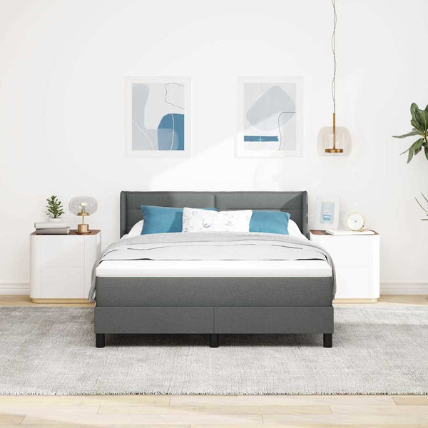 Boxspringbett Dunkelgrau 200x140 cm
