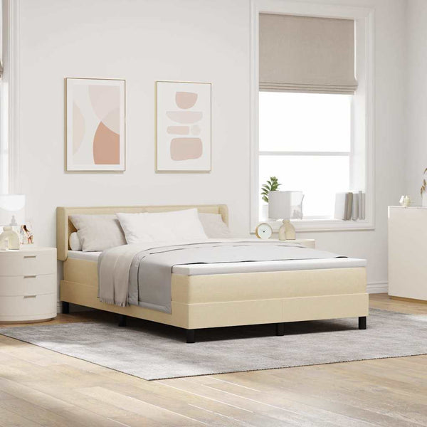 Boxspringbett Creme 200x140 cm