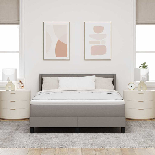 Boxspringbett Taupe 200x160 cm