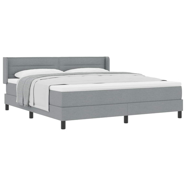 Boxspringbett Hellgrau 200x180 cm