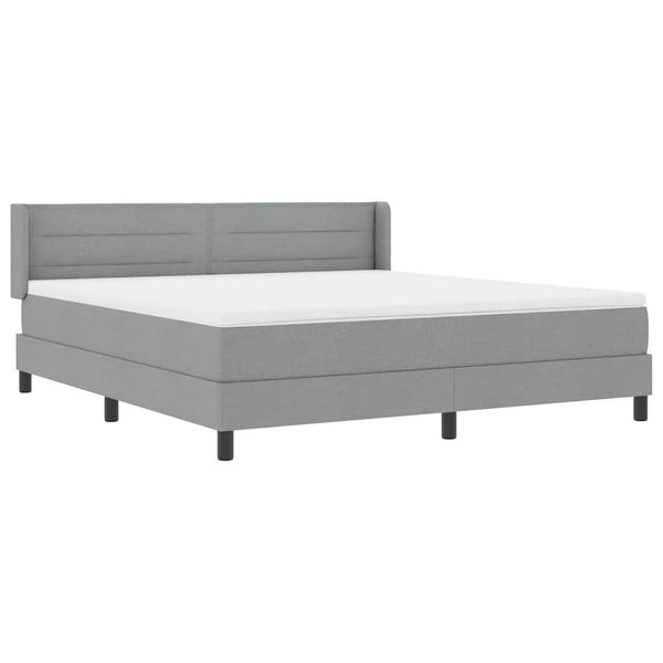 Boxspringbett Hellgrau 200x180 cm