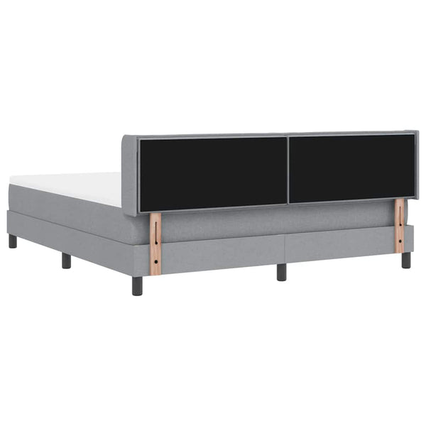 Boxspringbett Hellgrau 200x180 cm