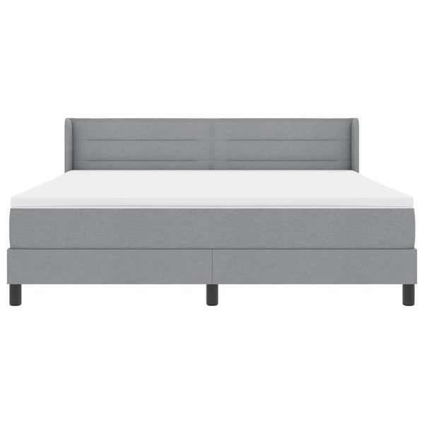 Boxspringbett Hellgrau 200x180 cm