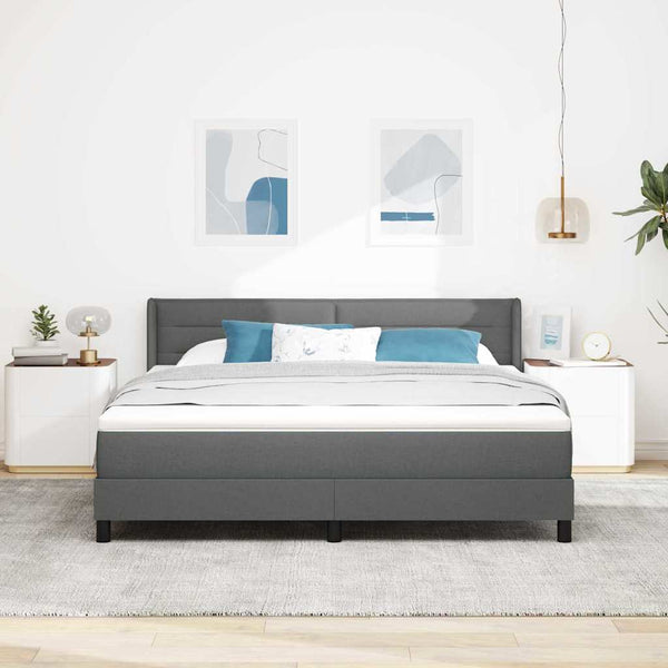 Boxspringbett Dunkelgrau 200x180 cm