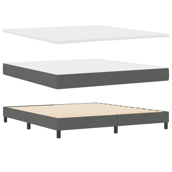 Boxspringbett Dunkelgrau 200x180 cm