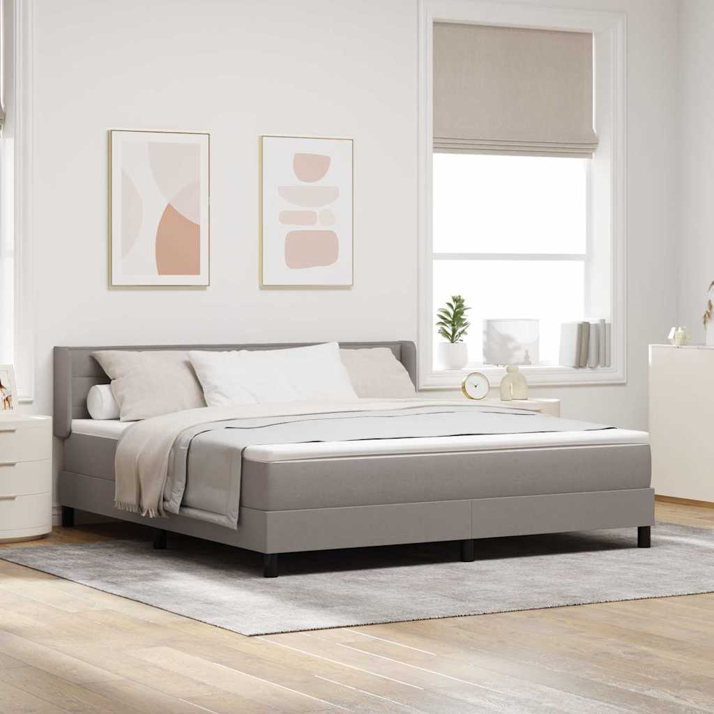 Boxspringbett Taupe 200x180 cm