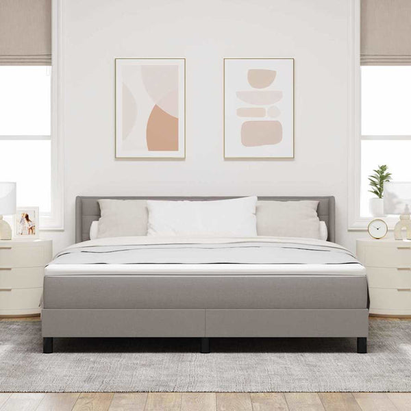 Boxspringbett Taupe 200x180 cm