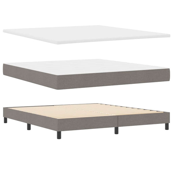 Boxspringbett Taupe 200x180 cm