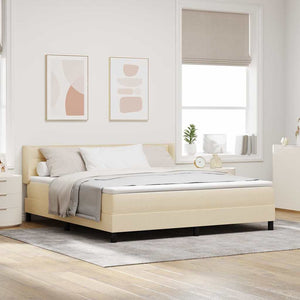 Boxspringbett Creme 200 x 180 cm