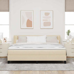 Boxspringbett Creme 200 x 180 cm