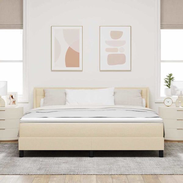 Boxspringbett Creme 200 x 180 cm