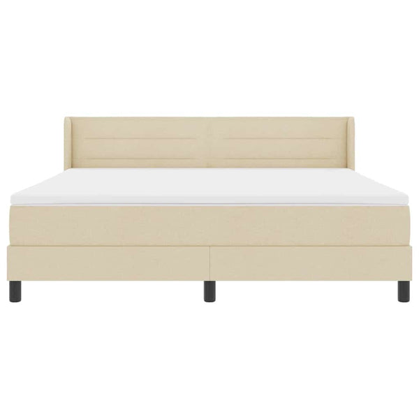 Boxspringbett Creme 200 x 180 cm