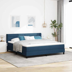 Boxspringbett Blau 200x180 cm mit Kopfteil