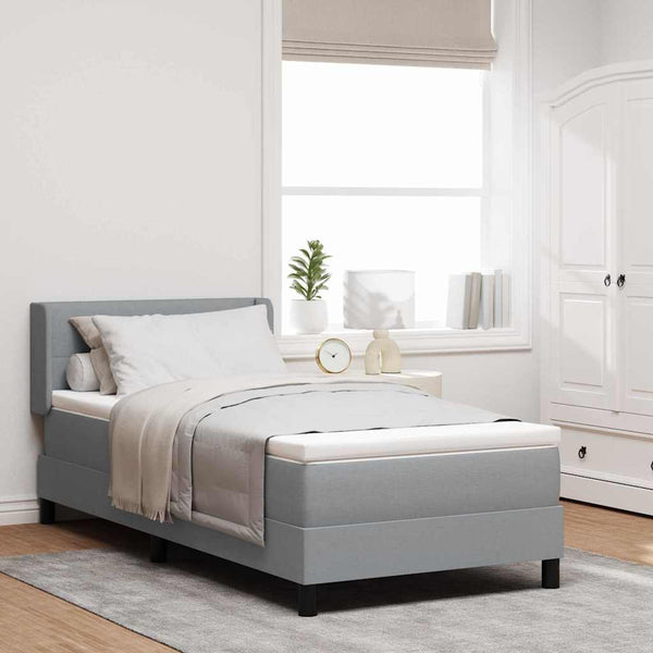 Boxspringbett Hellgrau 200x100 cm