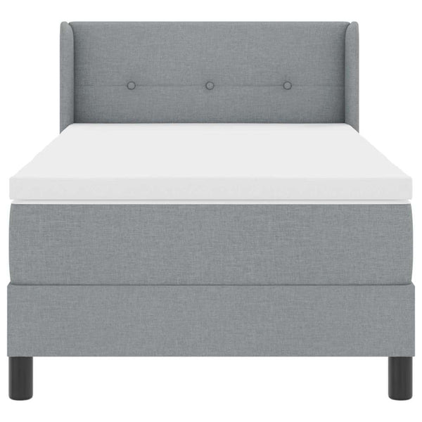 Boxspringbett Hellgrau 200x100 cm