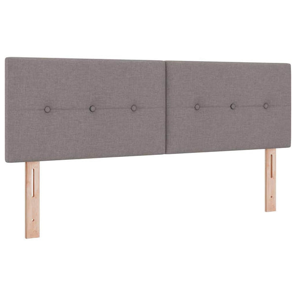 Boxspringbett Taupe 200x140 cm mit Kopfteil