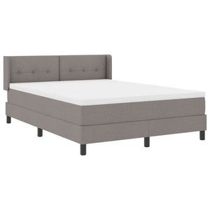 Boxspringbett Taupe 200x140 cm mit Kopfteil