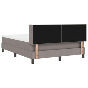 Boxspringbett Taupe 200x140 cm mit Kopfteil