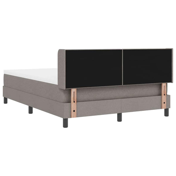 Boxspringbett Taupe 200x140 cm mit Kopfteil