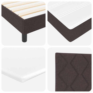 Boxspringbett Dunkelbraun 200x80 cm