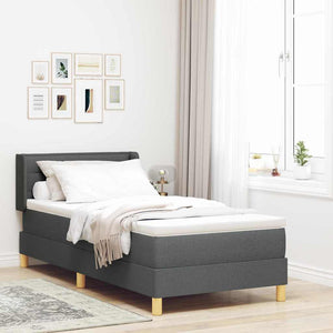 Boxspringbett mit Matratze Dunkelgrau 200x100 cm