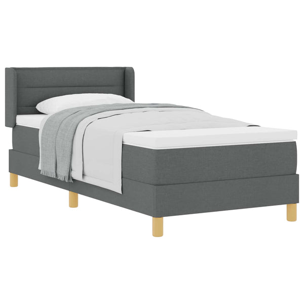 Boxspringbett mit Matratze Dunkelgrau 200x100 cm