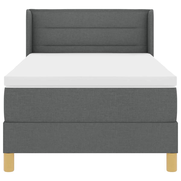 Boxspringbett mit Matratze Dunkelgrau 200x100 cm