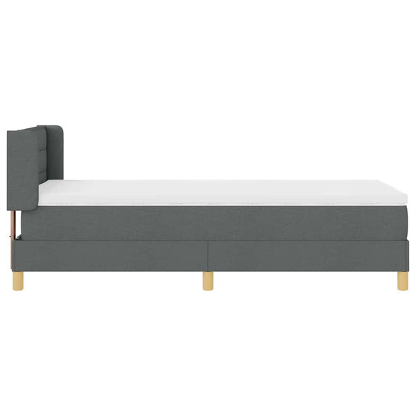 Boxspringbett mit Matratze Dunkelgrau 200x100 cm