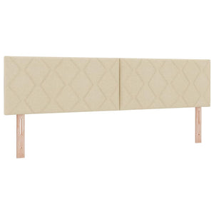 Boxspringbett Creme 200x180 cm mit Matratze