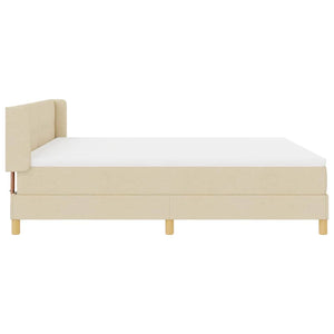 Boxspringbett Creme 200x180 cm mit Matratze