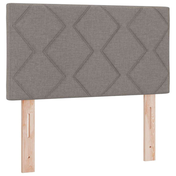 Boxspringbett Taupe 200x80 cm mit Kopfteil