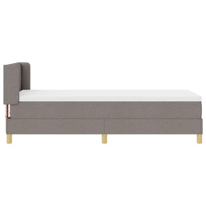 Boxspringbett Taupe 200x80 cm mit Kopfteil