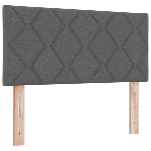 Boxspringbett mit Matratze Dunkelgrau 190x90 cm