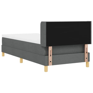 Boxspringbett mit Matratze Dunkelgrau 190x90 cm