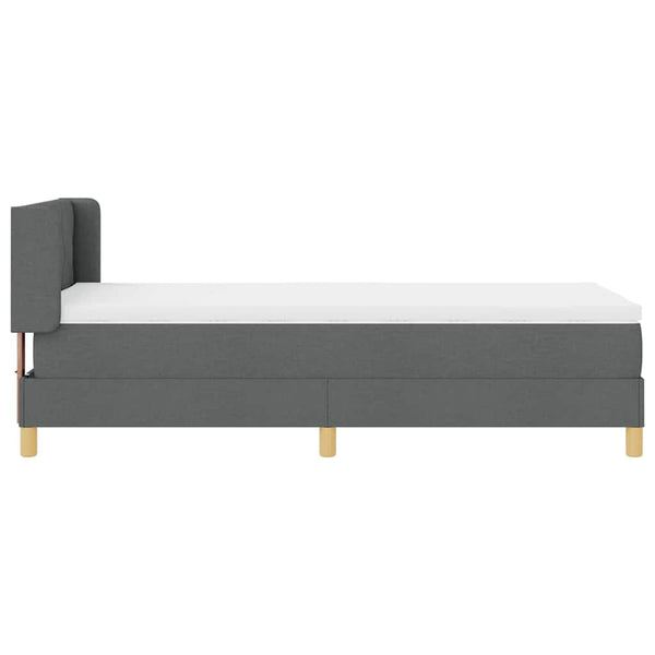Boxspringbett mit Matratze Dunkelgrau 190x90 cm