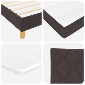 Boxspringbett Dunkelbraun 190x90 cm
