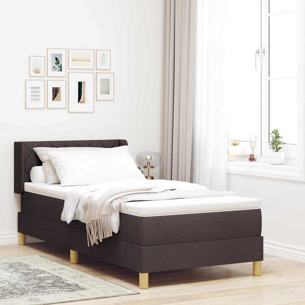 Boxspringbett Dunkelbraun 190x90 cm