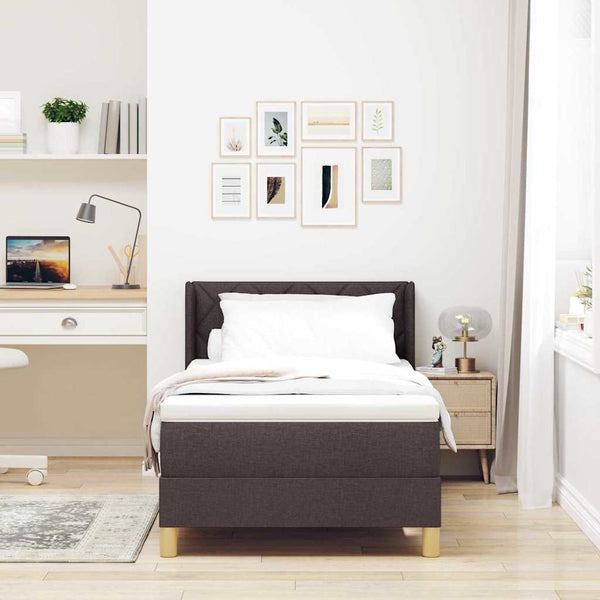 Boxspringbett Dunkelbraun 190x90 cm
