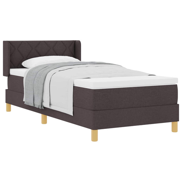 Boxspringbett Dunkelbraun 190x90 cm