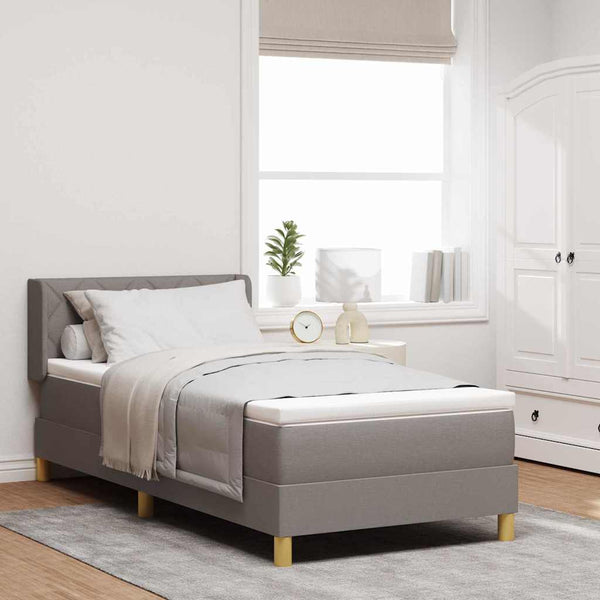 Boxspringbett mit Matratze Taupe 190x90