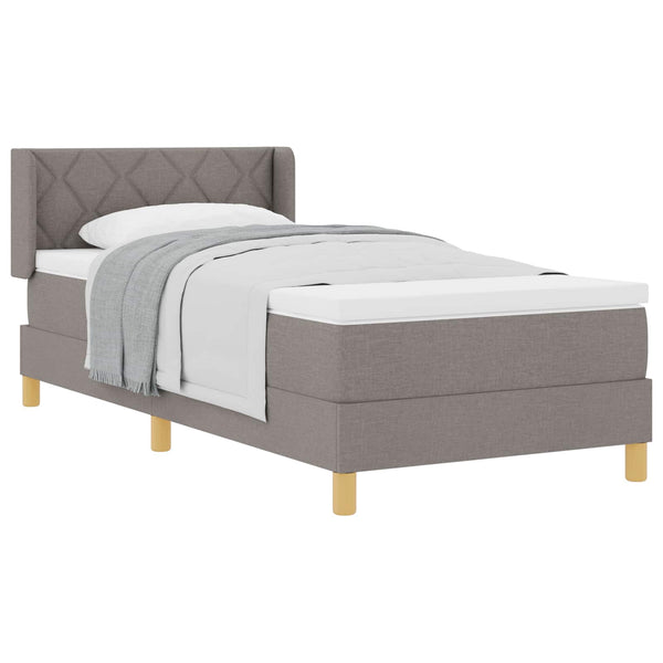 Boxspringbett mit Matratze Taupe 190x90